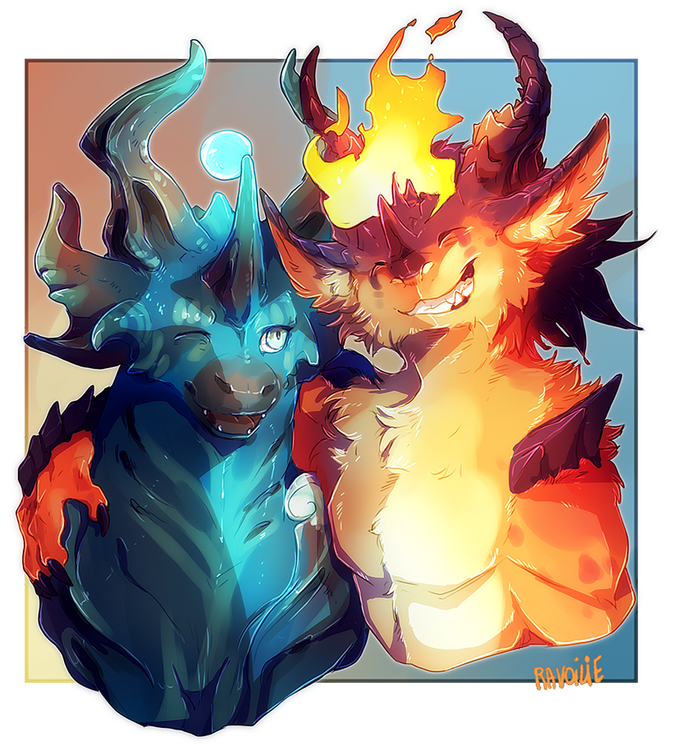 Honumae and Thaarkacs by Ravoilie